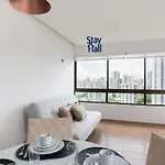 Flat mobiliado na Avenida Beira Rio, Madalena - Vista incrível - Excelente Localização - SH043